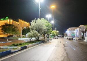 در آستانه سالگرد شهدای خدمت، مسیر ویژه گلزار شهدا روشن شد