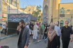 برپایی ایستگاه صلواتی برای گرامیداشت یاد شهدای تجاوز رژیم صهیونیستی