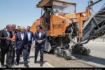 آغاز عملیات اجرایی طرح بهسازی و روکش آسفالت آزادراه تبریز- زنجان با حضور میدانی استاندار آذربایجان شرقی
