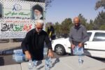 برپایی ایستگاه صلواتی، در مراسم جاماندگان اربعین حسینی