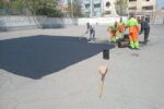 انجام مرمت آسفالت مدارس توسط شهرداری منطقه ۲