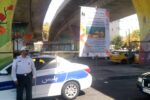 نصب بنرهای آموزشی ترافیکی مقابل مدارس منطقه ۴ تبریز با همکاری پلیس راهور