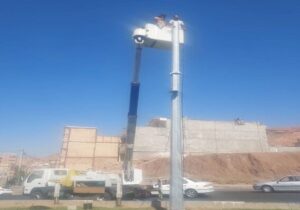 تداوم توسعه زیرساخت ترافیکی تبریز با نصب دوربین نظارت تصویری در ابتدای خیابان ولی‌امر
