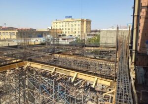 آرماتور بندی سقف طبقه اول پروژه بازآفرینی شهری اطلس
