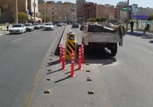 ایمن سازی کانون حادثه خیز در اندیشه با نصب تجهیزات ترافیکی جدید