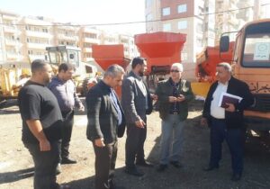 بازدید ستاد خدمات و بازرسی شهرداری تبریز از آمادگی تجهیزات زمستانی منطقه ۵