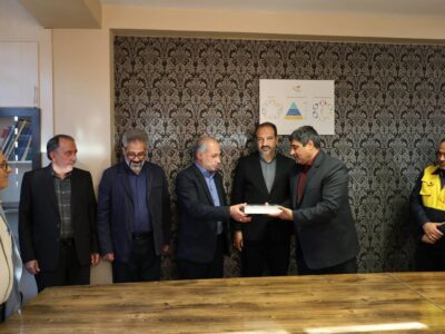 مراسم تکریم و معارفه مدیر امور برق اندیشه برگزار شد