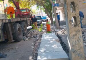 دال گذاری بتنی دو محله زعفرانیه توسط شهرداری منطقه ۲