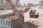 تداوم خاکبرداری پروژه مسکن ۱۹۲ واحدی شهرداری منطقه ۲