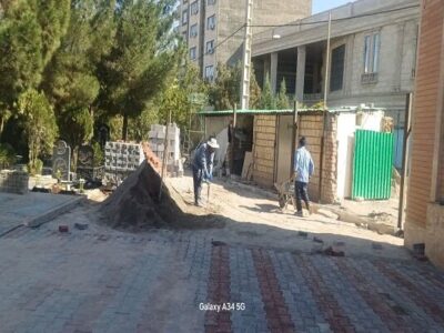 پیشرفت ۷۰ درصدی عملیات ساماندهی گلزار شهدای شنب غازان