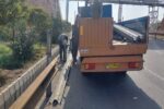 تعمیر و تعویض ۳۰۰ متر از گاردریل‌های تخریب شده ضلع شمالی اتوبان پاسداران