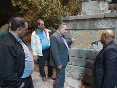 مجسمه چاپار در کنار پل قاری نصب می‌شود