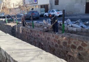 مرمت کانال سبلان در مرحله دیوارچینی/ تداوم اجرای طرح جامع کنترل آب‌های سطحی تبریز