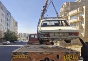 جمع‌آوری ۶۸ کانکس، تانکر و خودروی فرسوده از معابر منطقه ۵ تبریز