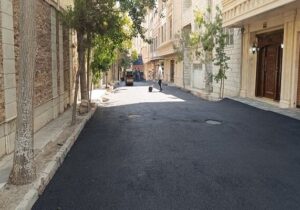 آسفالت ریزی یک هزار تنی کوی ماندانا توسط شهرداری منطقه ۲