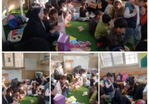 برگزاری برنامه خلاقیت فکری با حضور والدین و کودکان در کلاس مهارت‌های خانه فرهنگ شهید بهشتی دو