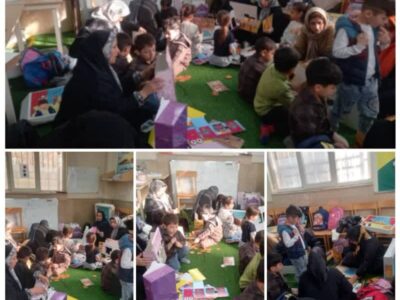 برگزاری برنامه خلاقیت فکری با حضور والدین و کودکان در کلاس مهارتهای خانه فرهنگ شهید بهشتی دو