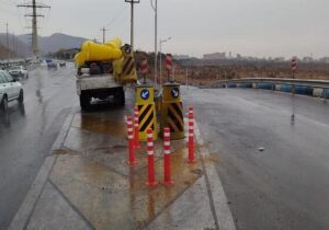 نوسازی و نصب تجهیزات ترافیکی در اتوبان پاسداران