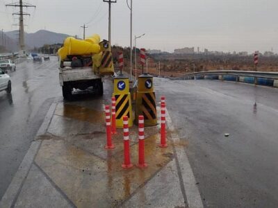 نوسازی و نصب تجهیزات ترافیکی در اتوبان پاسداران