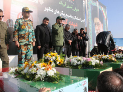 آیین استقبال از پیکر مطهر شهدای گمنام در تبریز برگزار شد