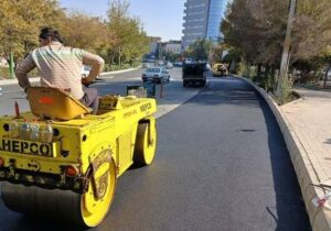 توزیع ۱۴۷ تن آسفالت طی هفته گذشته در محدوده مرکزی تبریز