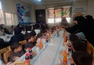 برگزاری مراسم عزاداری ایام فاطمیه (س) همراه با سفره نذورات برای کودکان خانه فرهنگ شهید بهشتی ۲