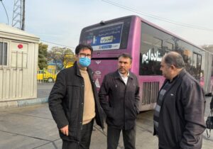 بازدید جمعی از مدیران حمل و نقل شهرداری و پلیس راهور از BRT تبریز جهت حل مشکلات این مسیر