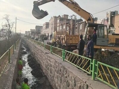 اجرای لایروبی کانال ملاصدرا/ آمادگی مستمر شهرداری تبریز در فصل بارشها