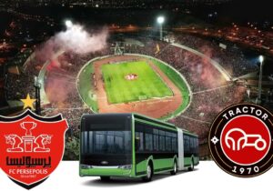 سرویس دهی ناوگان اتوبوسرانی تبریز به ورزشگاه یادگار امام (ره) برای تماشاگران بازی تراکتور – پرسپولیس