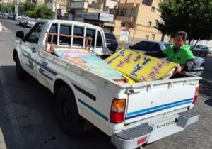 جمعآوری ۳۷۰ تابلو و پلاکارد غیرمجاز در منطقه ۵