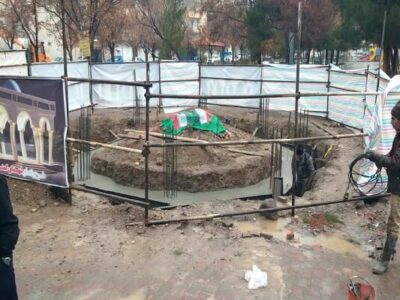 پروژه یادمان شهدای گمنام قومتپه وارد فاز سازهای شد