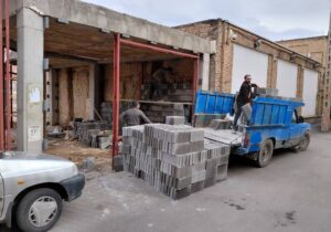 اجرای عملیات دیوارکشی پروژه باغموزه ستارخان
