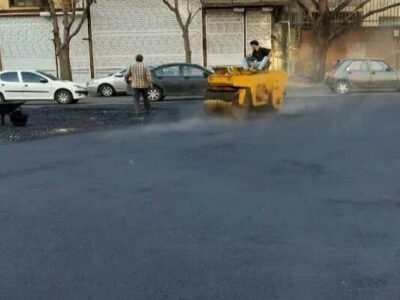 آسفالت ریزی ۴۱۰ هزار تنی شهرداری منطقه ۴ تبریز طی هفته گذشته