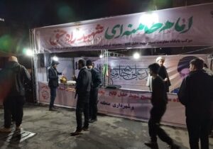 ۷ ایستگاه صلواتی در منطقه ۷ تبریز، میزبان شبانه شهروندان در تجمعات مردمی
