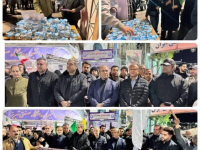 برپایی موکب شهدای صنعت آب با حضور مدیرعامل و کارکنان شرکت آب و فاضلاب