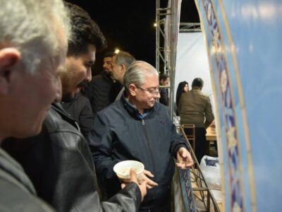برپایی موکب شهرداری منطقه ۳ در میدان ساعت