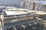 اتمام بتنریزی سقف طبقه اول پروژه ۵۴ واحدی قرارگاه مسکن شهرک صدرا