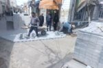 پیشرفت ۵۵ درصدی ساماندهی پیاده‌رو ضلع جنوبی جاده تبریز–آذرشهر