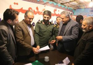 حضور میدانی مسئول سازمان بسیج ادارات و کارمندان کشور در موکب سنگر خدمت