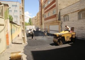 توزیع ۳۶۰۰ تن آسفالت در معابر منطقه ۷ تبریز طی دو ماه نخست سال جاری