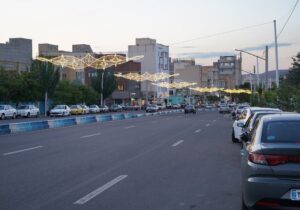 بهسازی روشنائی خیابان عطار نیشابوری توسط شهرداری منطقه ۲