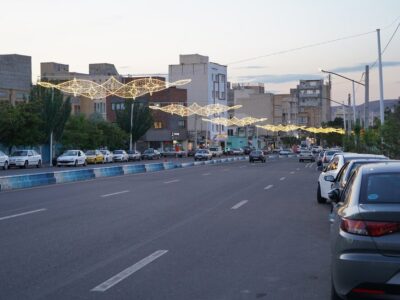 بهسازی روشنائی خیابان عطار نیشابوری توسط شهرداری منطقه ۲
