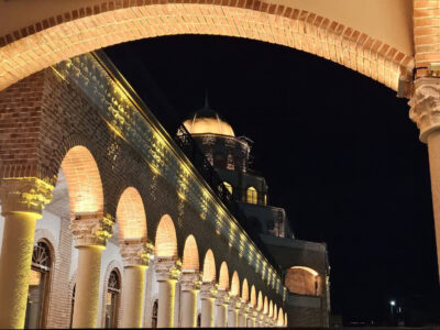 آغاز نورپردازی عمارت تاریخی کلاه‌فرنگی پارک باغشمال تبریز