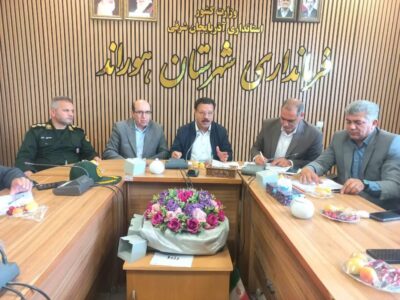 بررسی روند اجرای پروژههای عمرانی شهرستان هوراند با حضور معاون هماهنگی امور عمرانی استاندار آذربایجان شرقی
