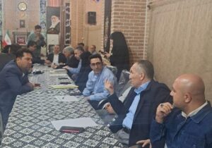 برپایی میز خدمت امور برق سهند در مسجدالنبی(ص) شهر سهند