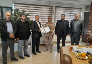 تقدیر از مدیرعامل آبفای آذربایجان شرقی به پاس مشارکت در سنگر خدمت