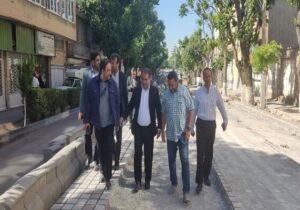پیشرفت ۷۵ درصدی پروژه کفسازی و مناسب‌سازی فاز دوم خیابان ثقه‌الاسلام