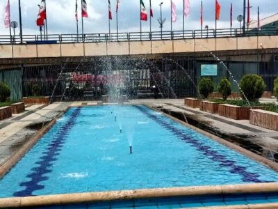 تنظیف و راه اندازی آبنمای میدان شهید بهشتی