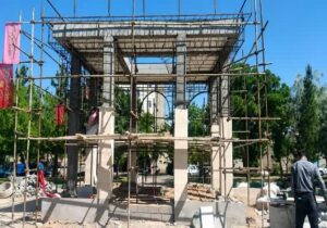 یادمان شهدای گمنام قوم‌تپه در ایستگاه نماکاری