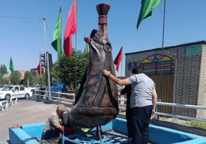 نصب المان مشک آب در تقاطع دارایی با چایکنار